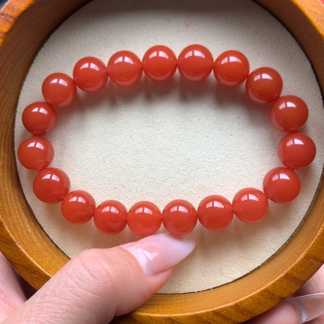 南红玛瑙未镶嵌保山天然原矿南红10mm+手串