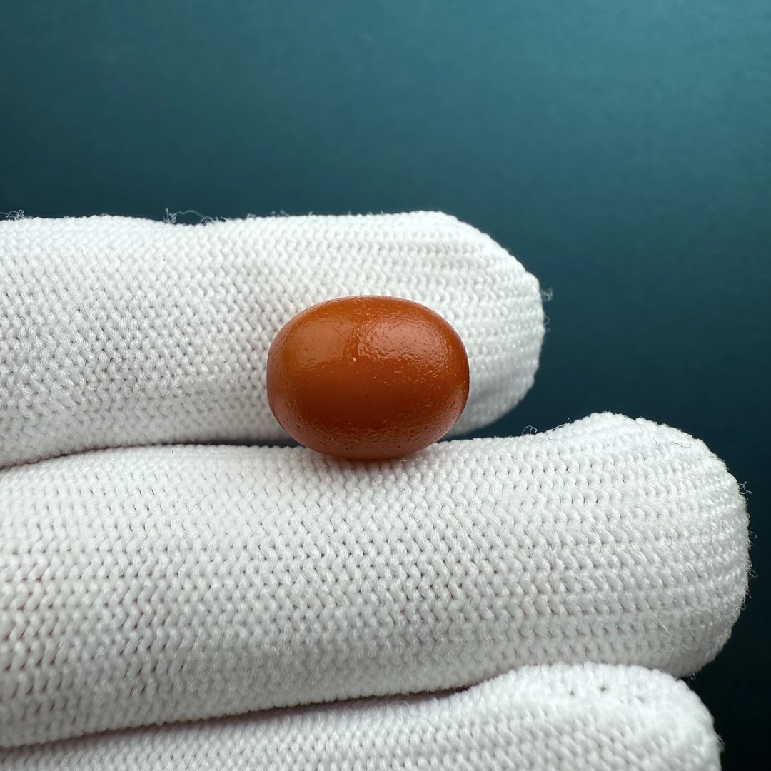 A8824天然原矿蜜蜡老蜡 枣珠10.7*13.2mm 支持复检 假一罚十