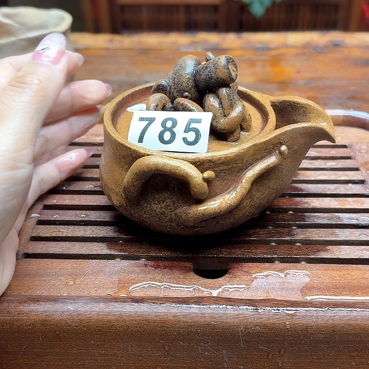纯手工制作粗陶茶具