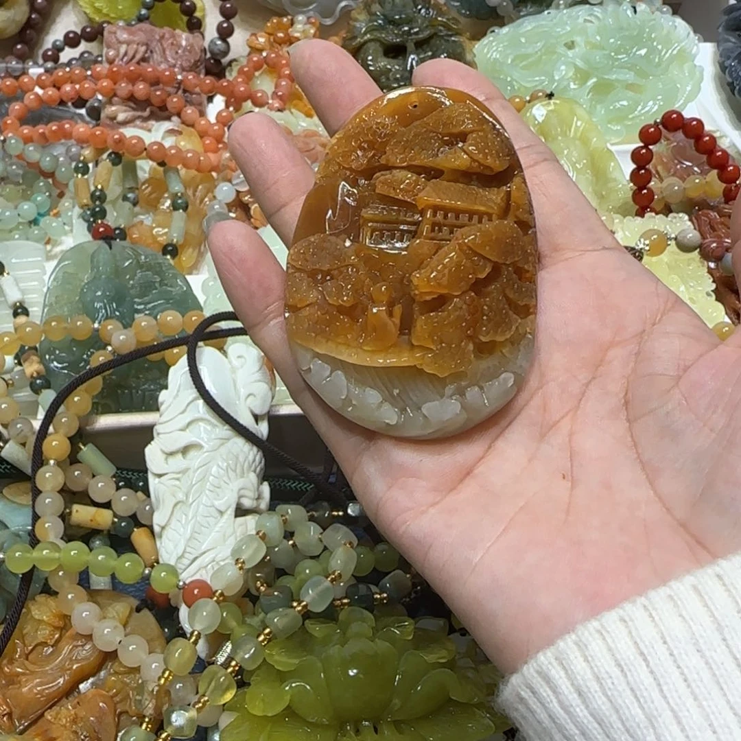 未镶嵌蛇纹石玉吊坠用****0