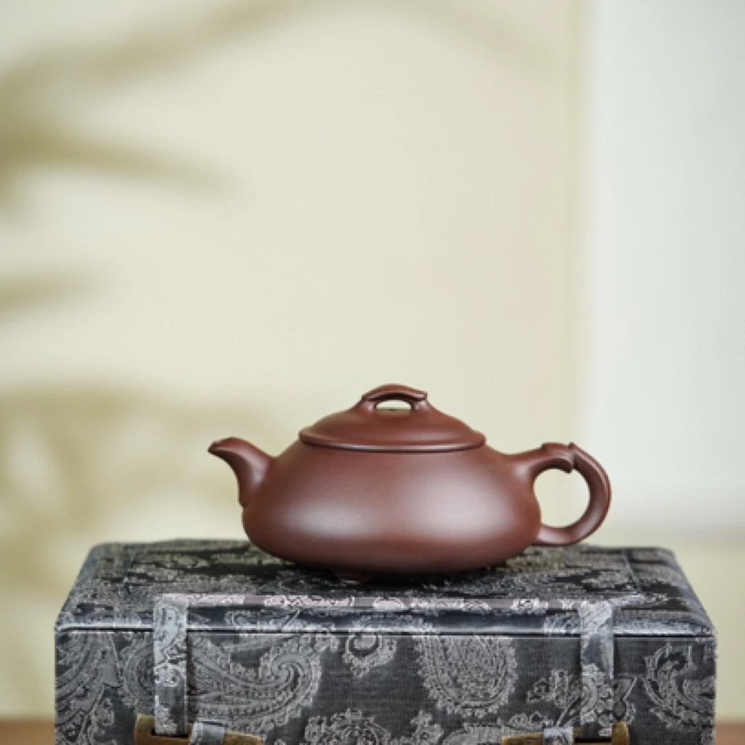 简瓢·内推球孔       /200cc·原矿家藏紫泥