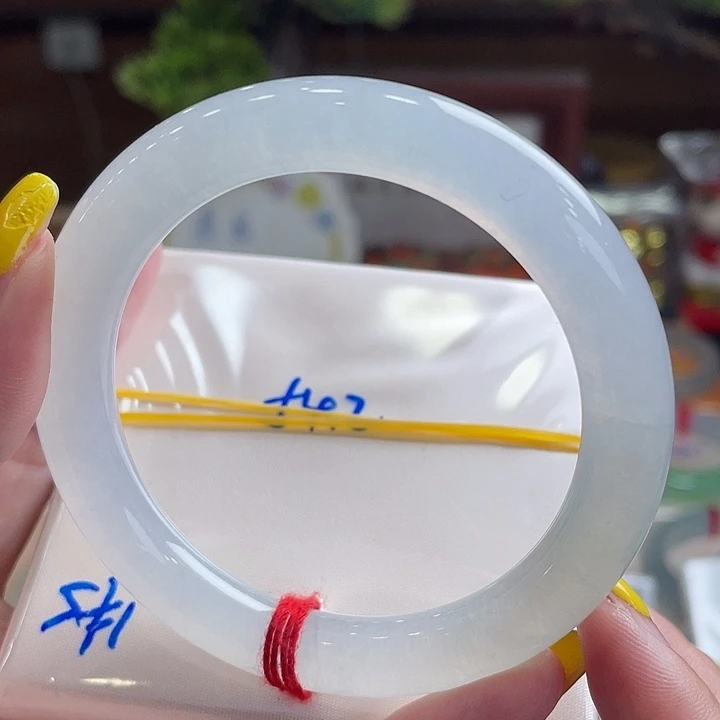 未镶嵌手镯翡翠54.4白冰