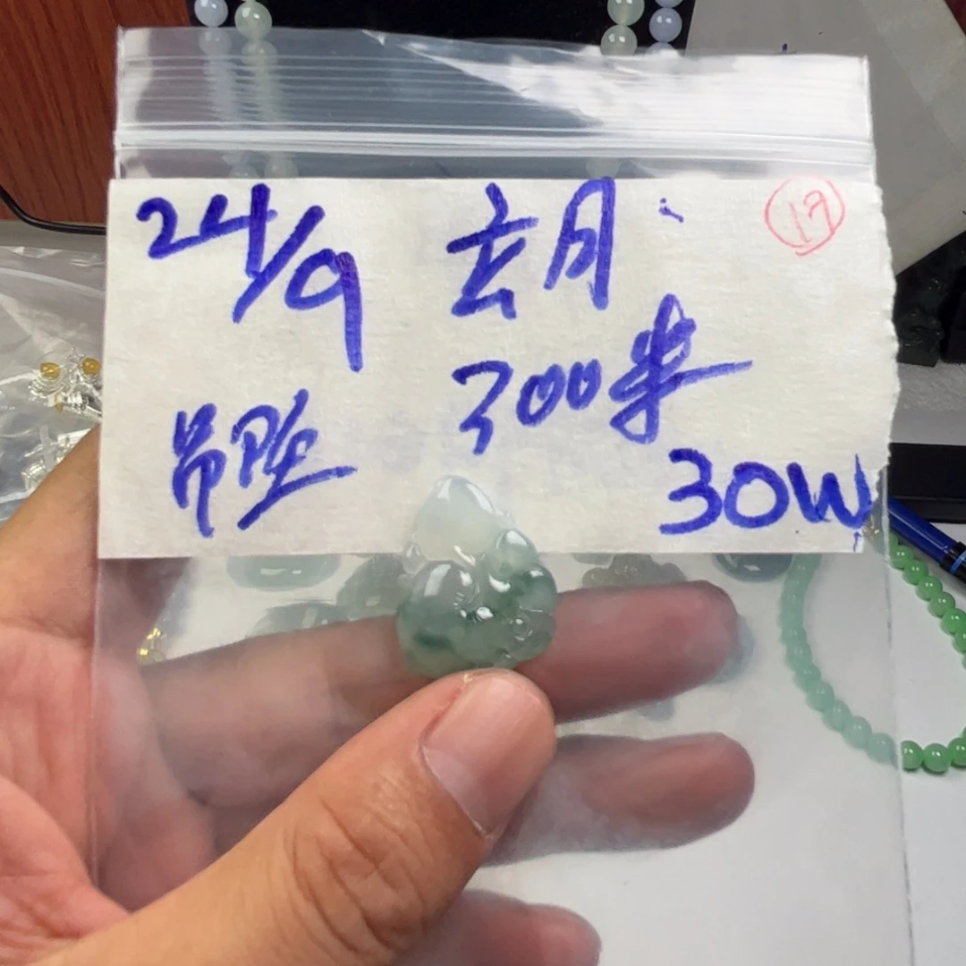 玄***月定制翡翠未镶嵌天然缅甸翡翠吊坠