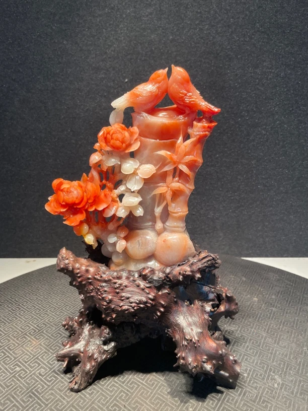 寿山石山水田黄印章印摆件貔貅手把件石雕工艺品入门玄关奇石