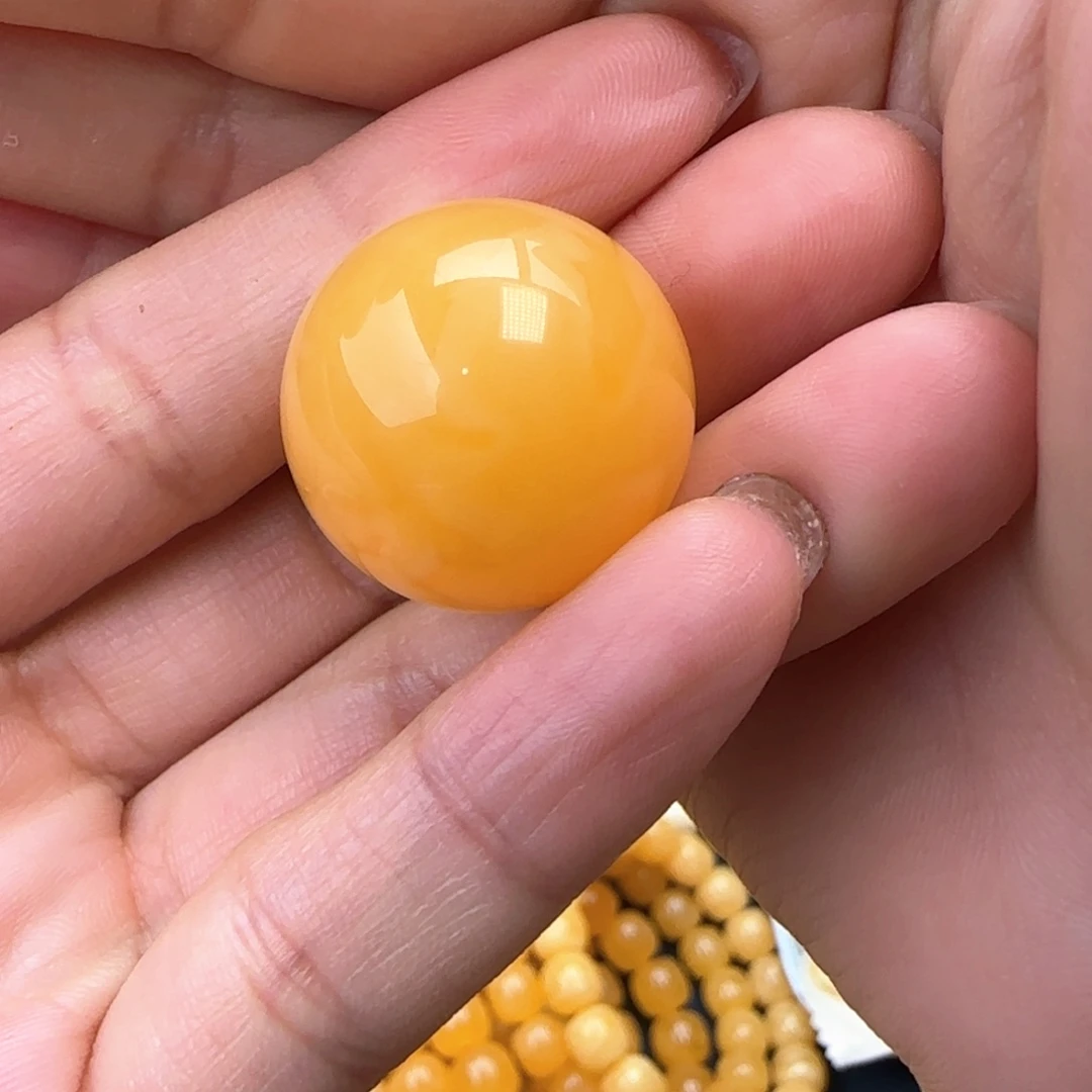 琥珀颈饰未镶嵌8****诚圆珠