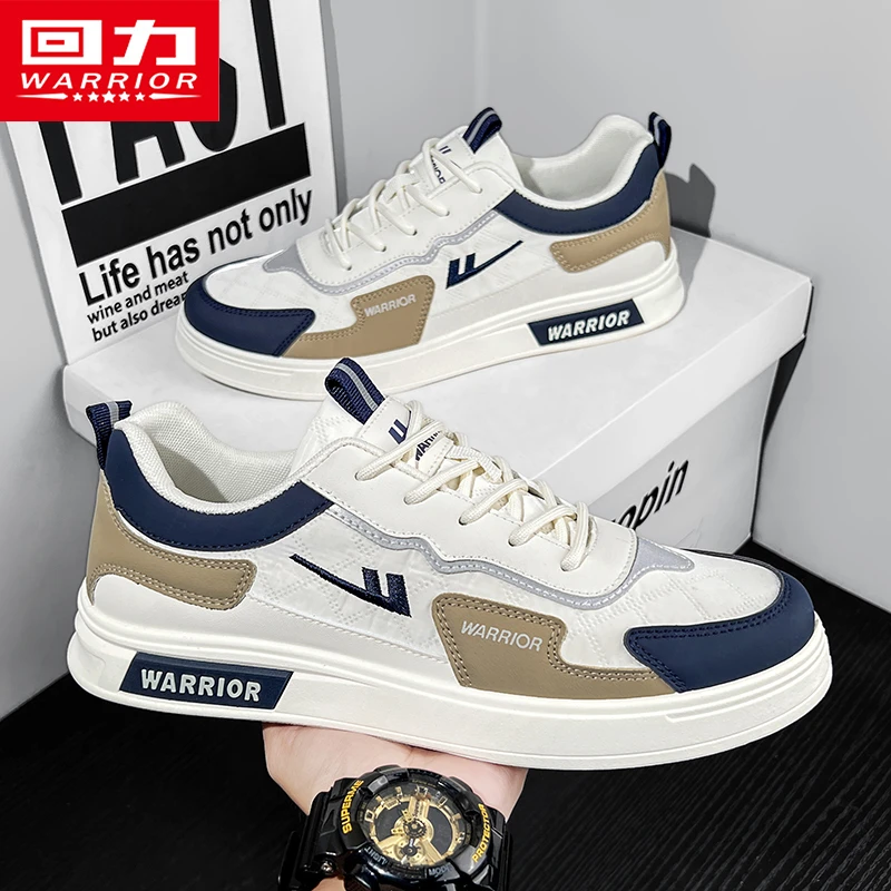 回力男鞋板鞋2025冬季男士百搭皮面潮流时尚增高休闲小白鞋子男款