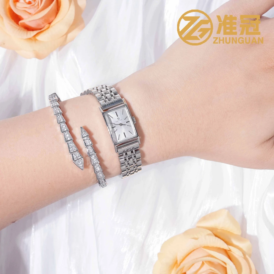 95新 Omega/欧米茄 15.5*21.5mm手动机械WTT2885碟飞系列后钻名表