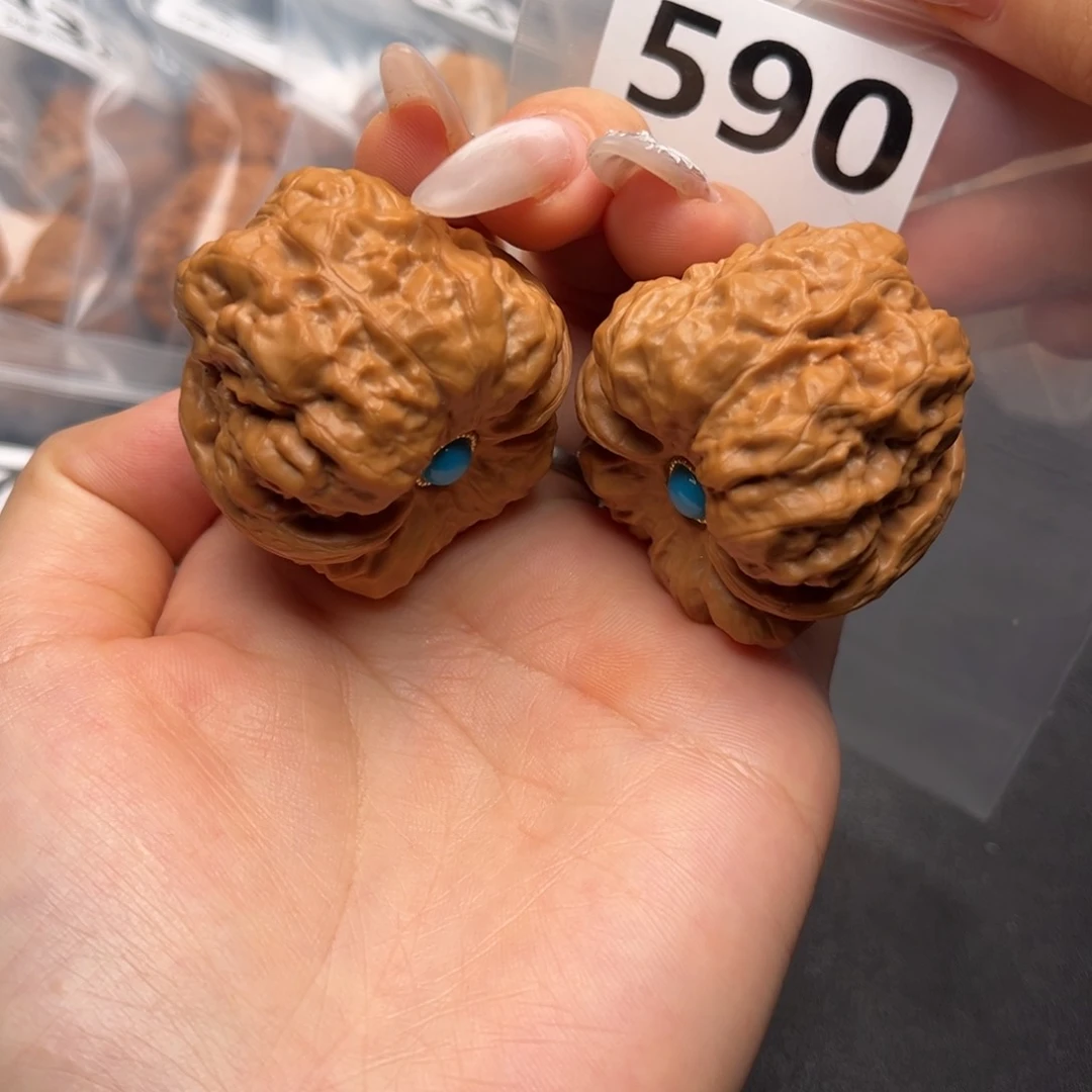 文玩核桃把件肚42边勉点41