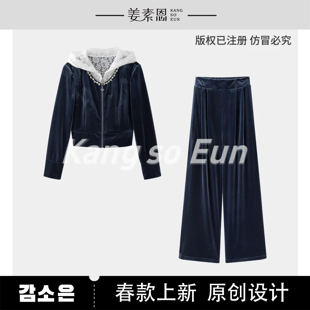 【黄蓉推荐】【踏云蔷薇】气质时尚设计感休闲套装GY25CT120015