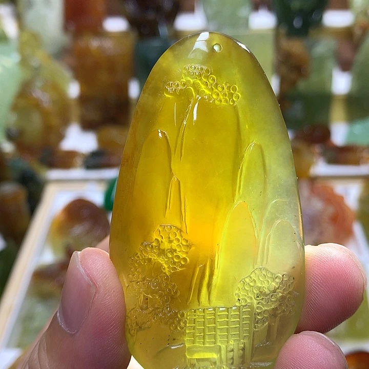 蛇纹石玉未镶嵌珠宝半成品