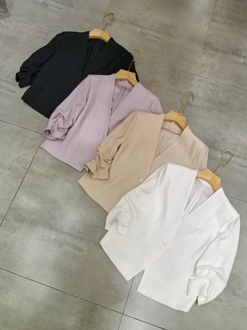 橙子小店 CE00399轻薄款醋酸西装