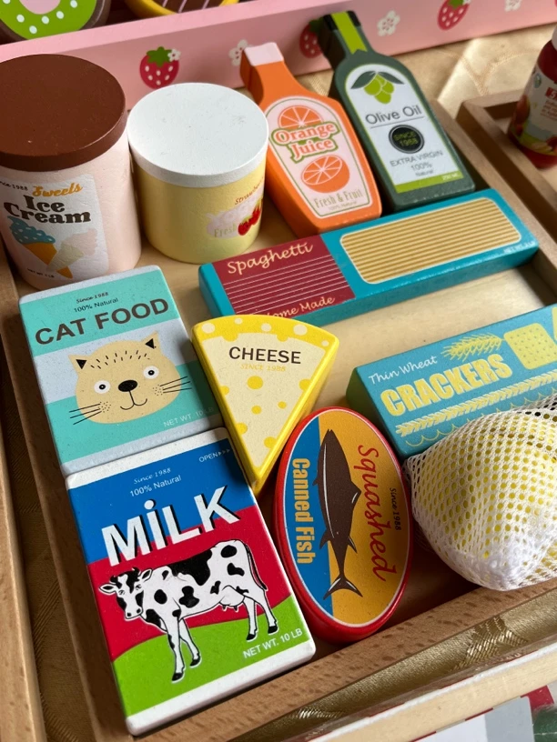 儿童玩具木质玩具过家家玩具高颜值调料套装11件套