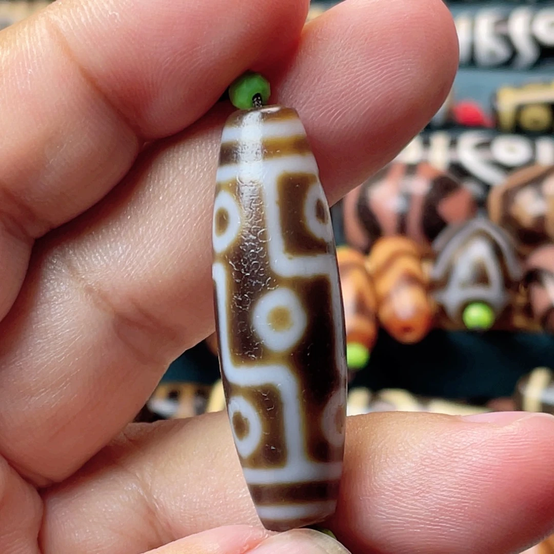 玛瑙/玉髓未镶嵌颈饰小卢灰皮九眼