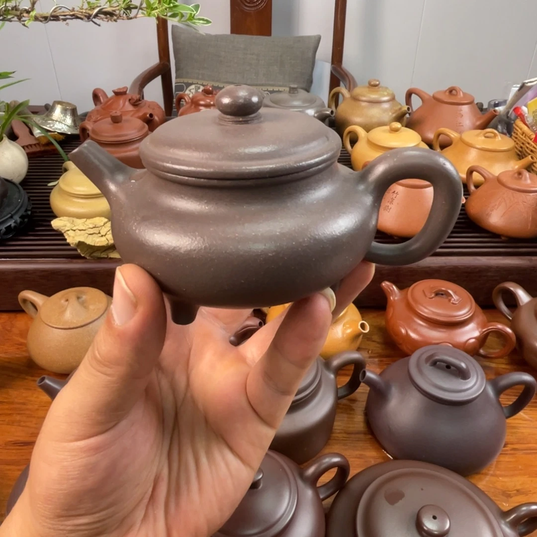 茶宠紫砂三足仿古