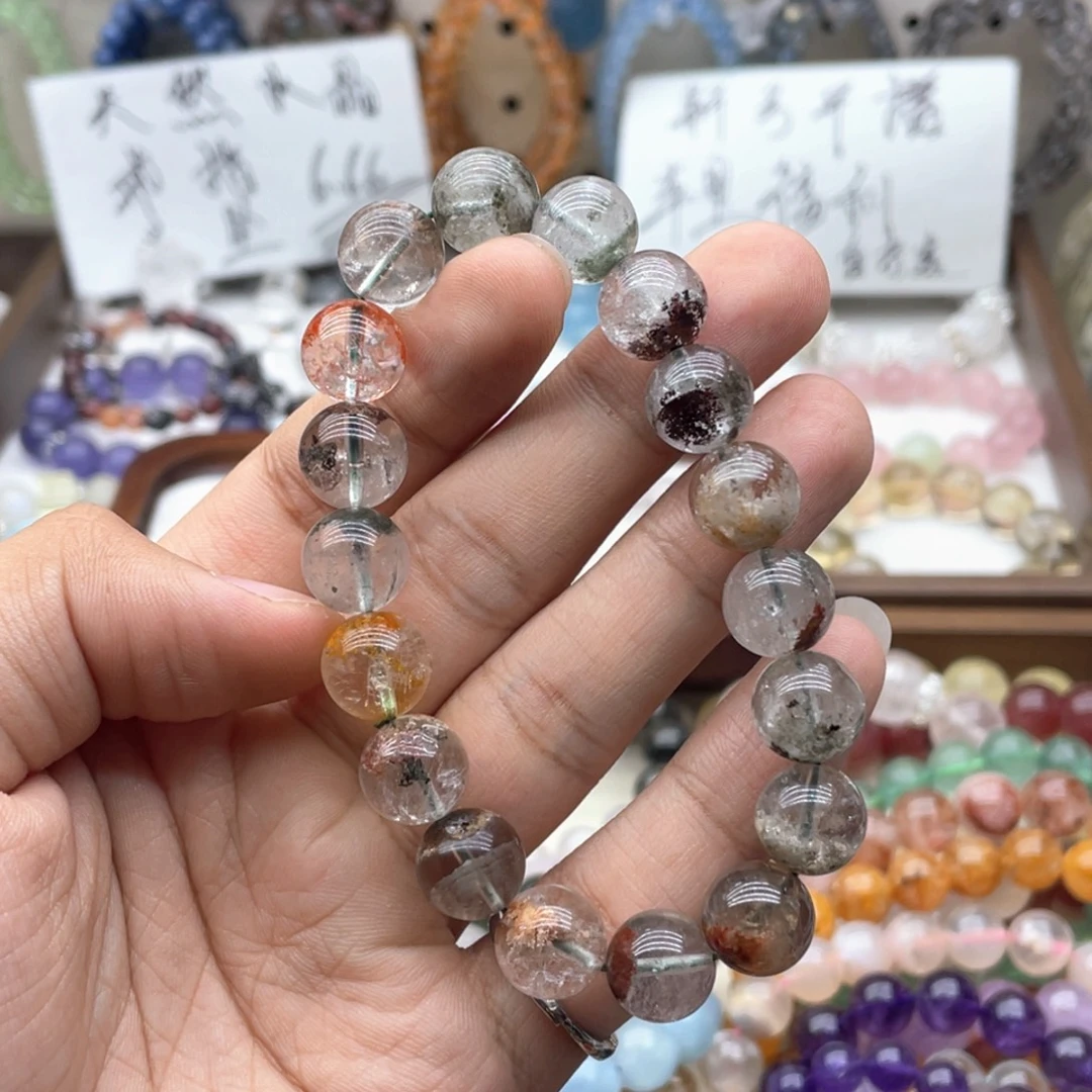 水晶未镶嵌手链12咪四季幽灵