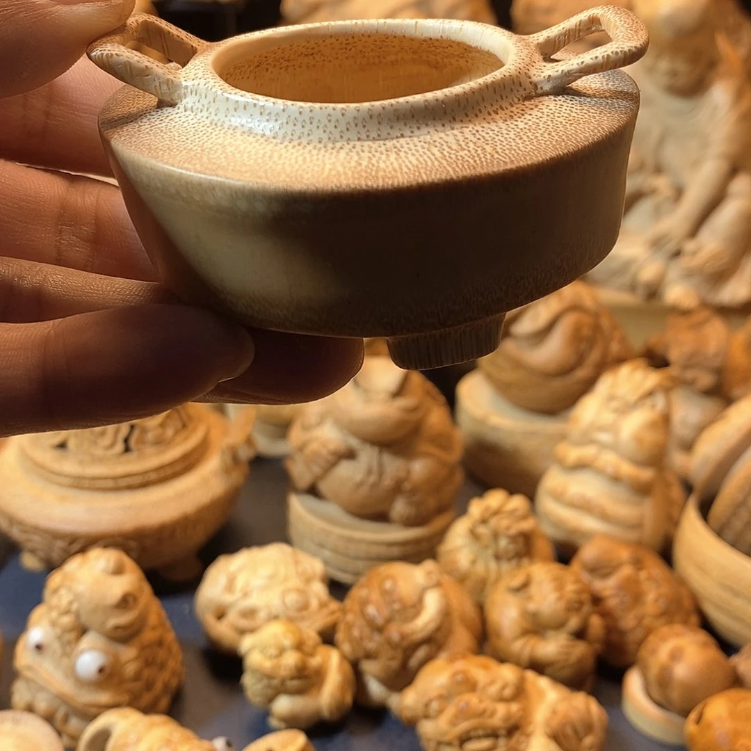 竹竹根雕香炉香炉