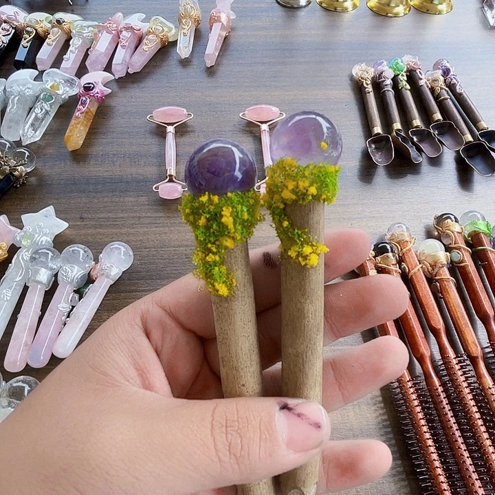 快***哈未镶嵌珠宝半成品水晶水晶