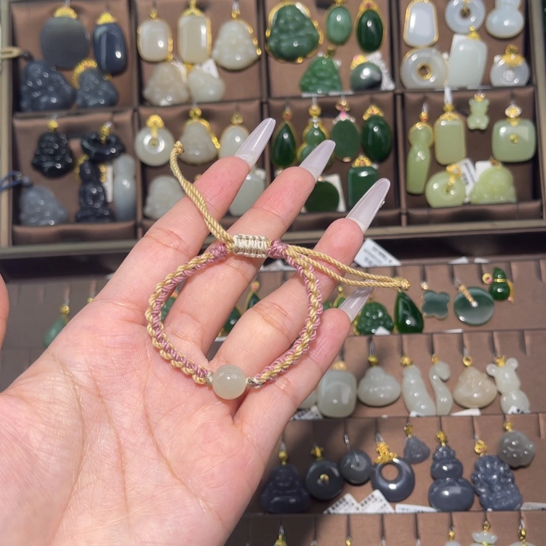 和田玉未镶嵌手绳