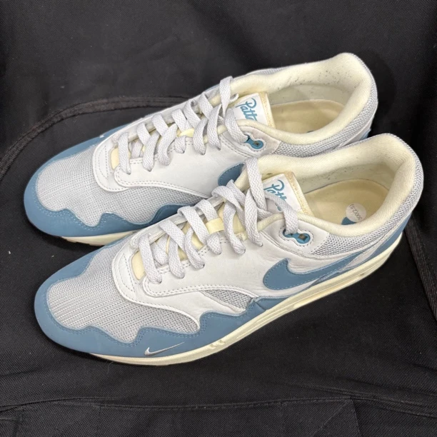 tx/46码原盒/airmax1灰蓝patta/运动鞋/DH1348-004