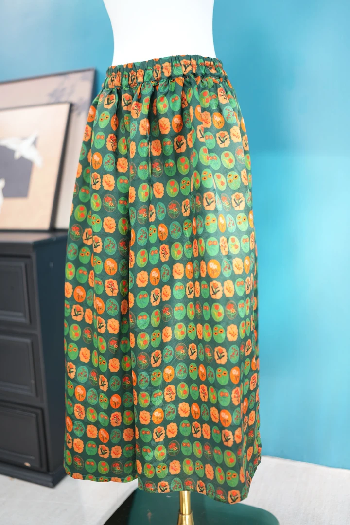 K103女士绿色裙裤