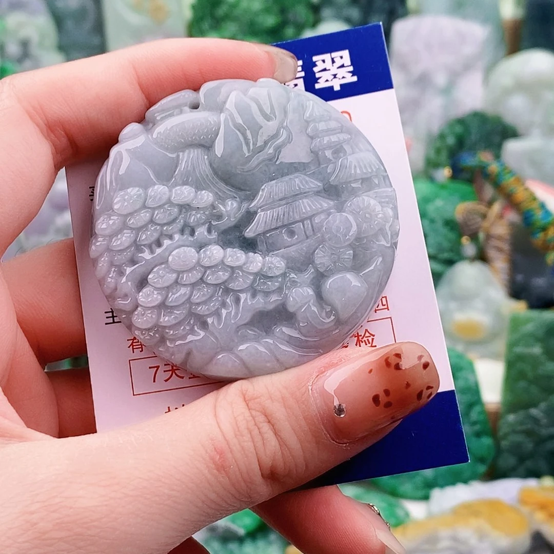 翡翠未镶嵌吊坠(不含链)