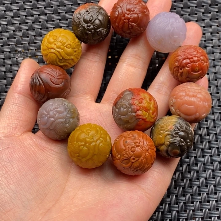 飞***y玛瑙/玉髓未镶嵌手串战国红手串