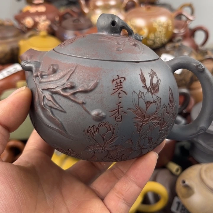 紫砂茶壶紫砂壶口磕碰