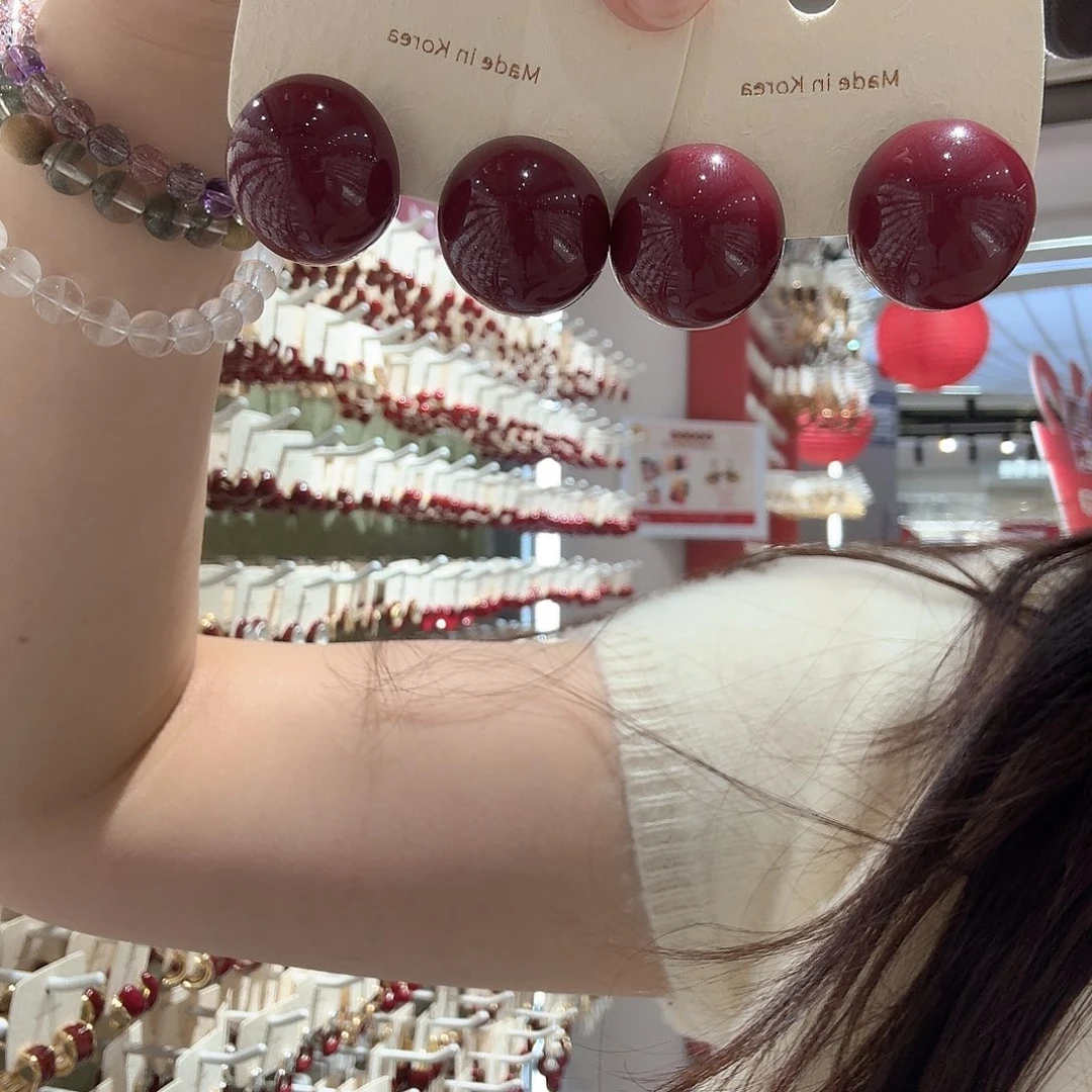 三醋酯纤维千金风耳饰百搭