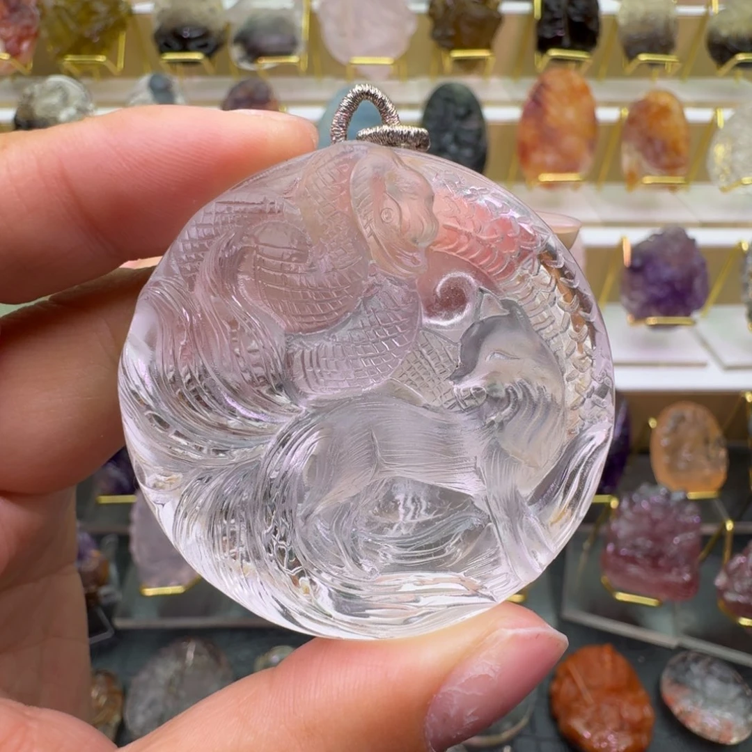 水晶颈饰未镶嵌财**滚九尾狐