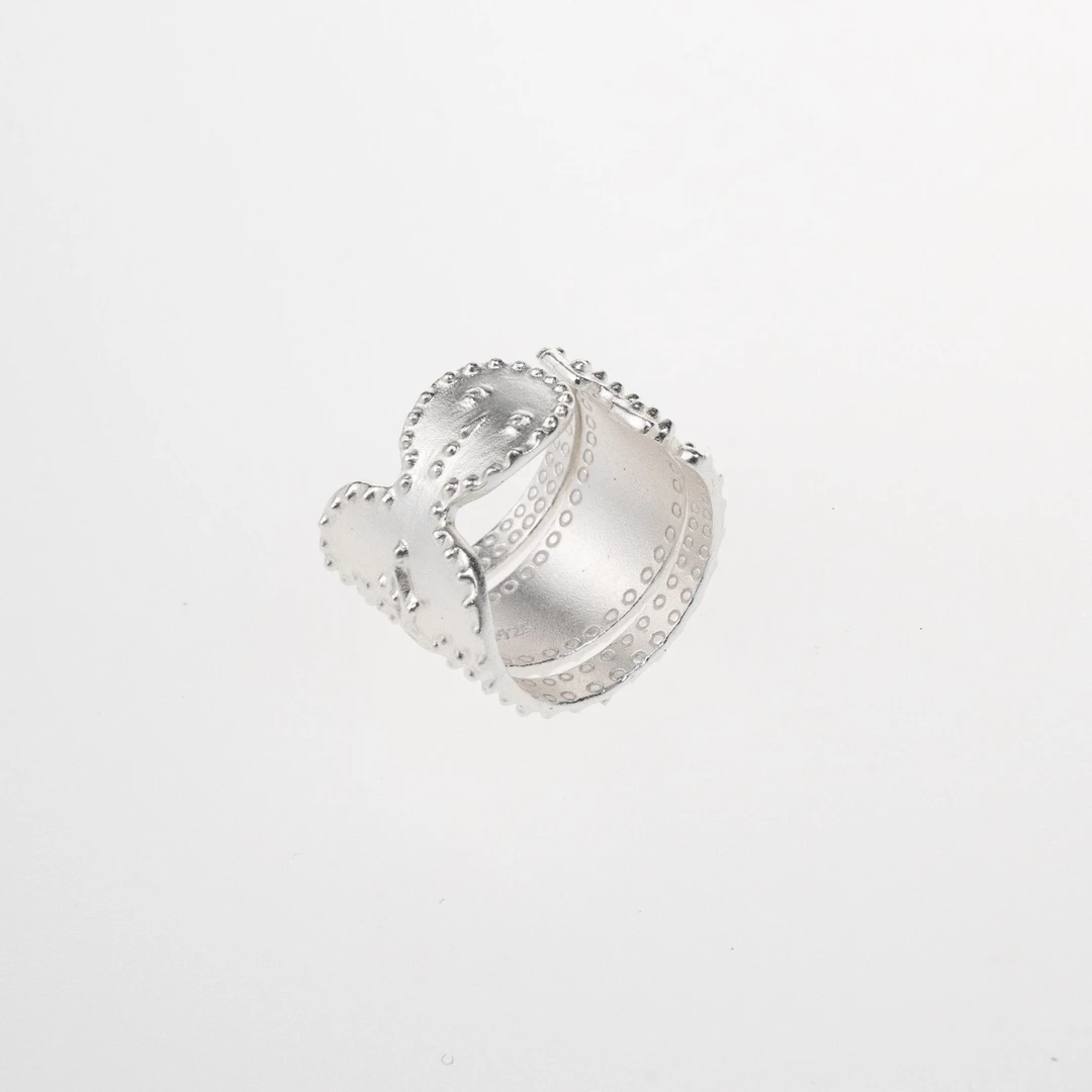 925银戒指 【瑜伽人】S925银戒指小众设计银戒指