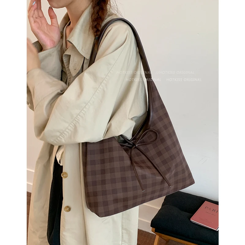 大容量复古通勤包包女式2025新款秋冬单肩包高级感小众腋下托特包