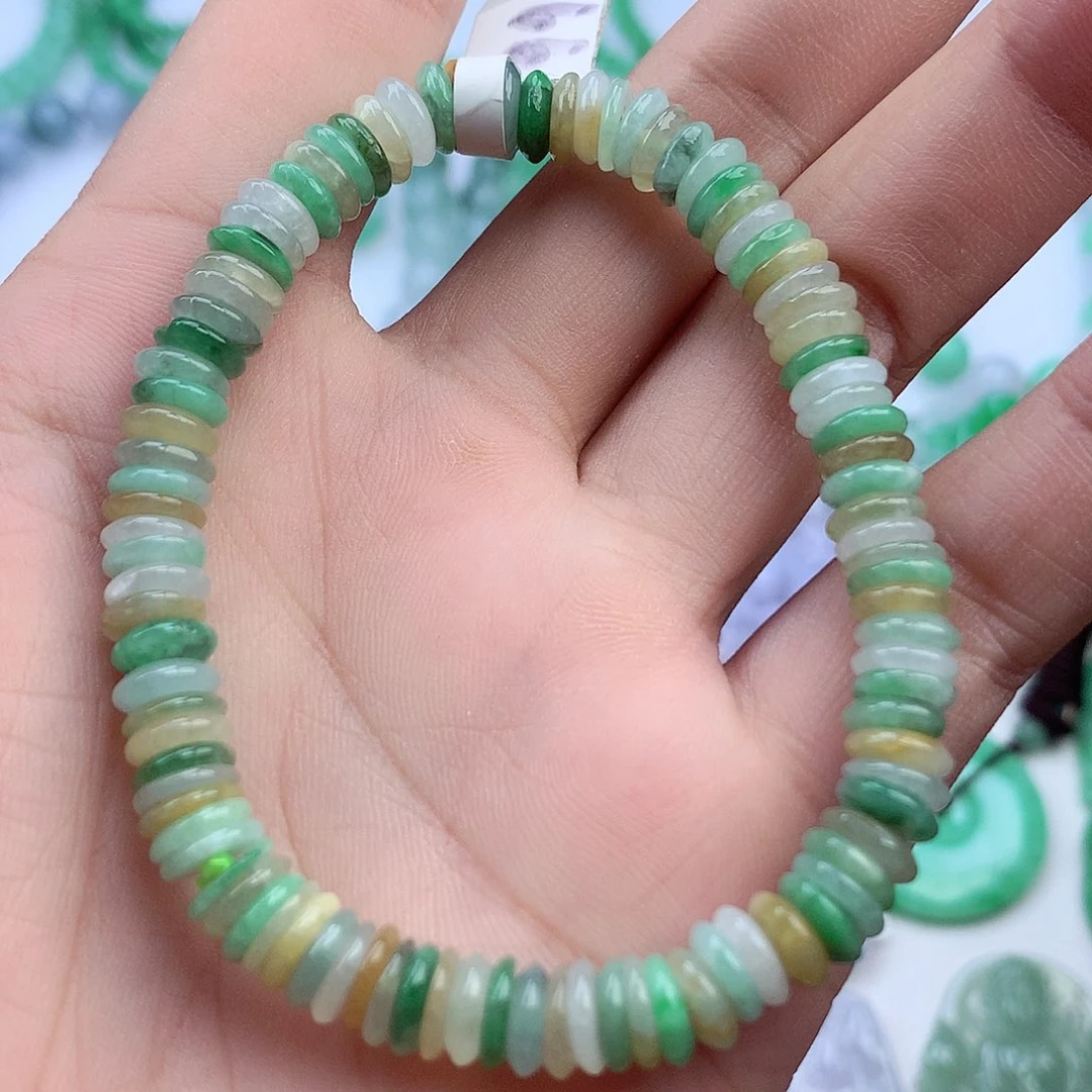 未镶嵌手链翡翠手串
