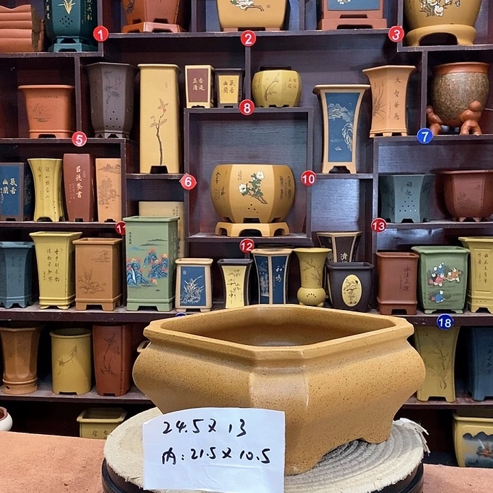 紫砂花盆紫砂花盆