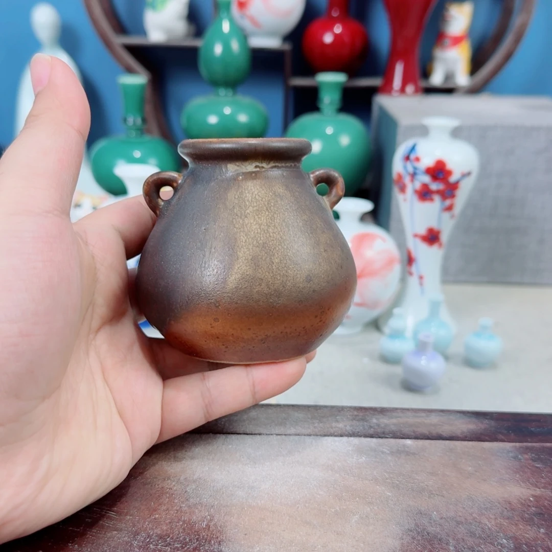 陶瓷手工小花器摆件