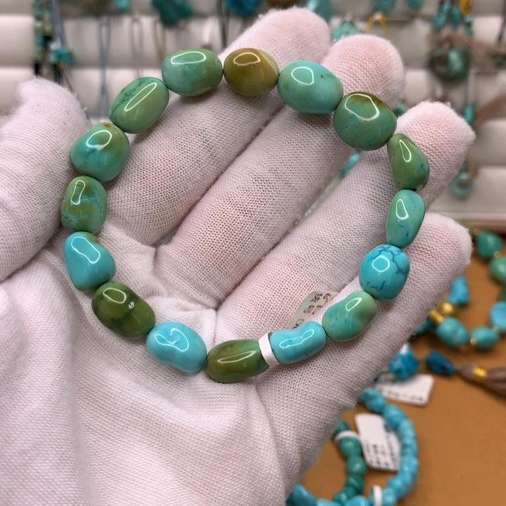 潮***吖绿松石未镶嵌原矿