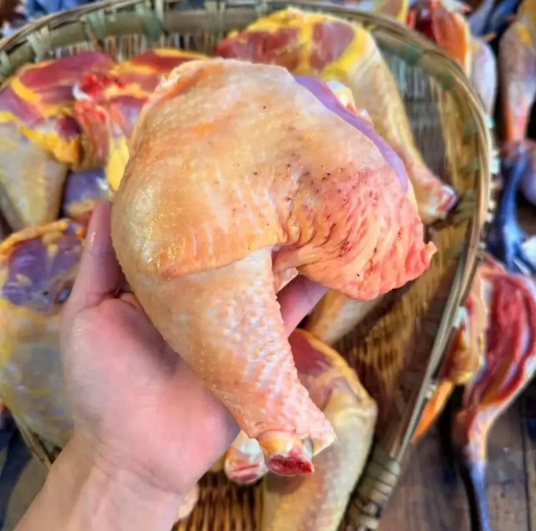 散养两年大号公鸡腿拍6送2到手8斤共7-9不含冰 包冰率不含冰