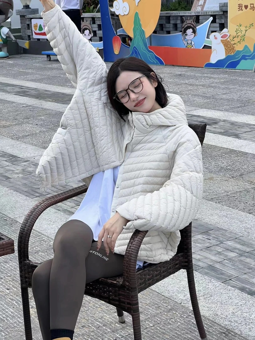 萍姐轻奢气质【电影滤镜】时尚休闲百搭春季新品高品质羽绒服81A83