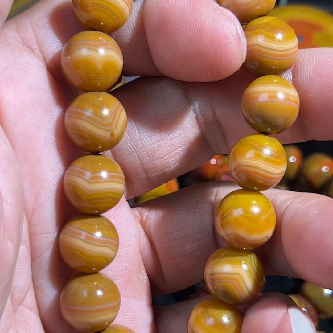 珠***人玛瑙/玉髓合金颈饰