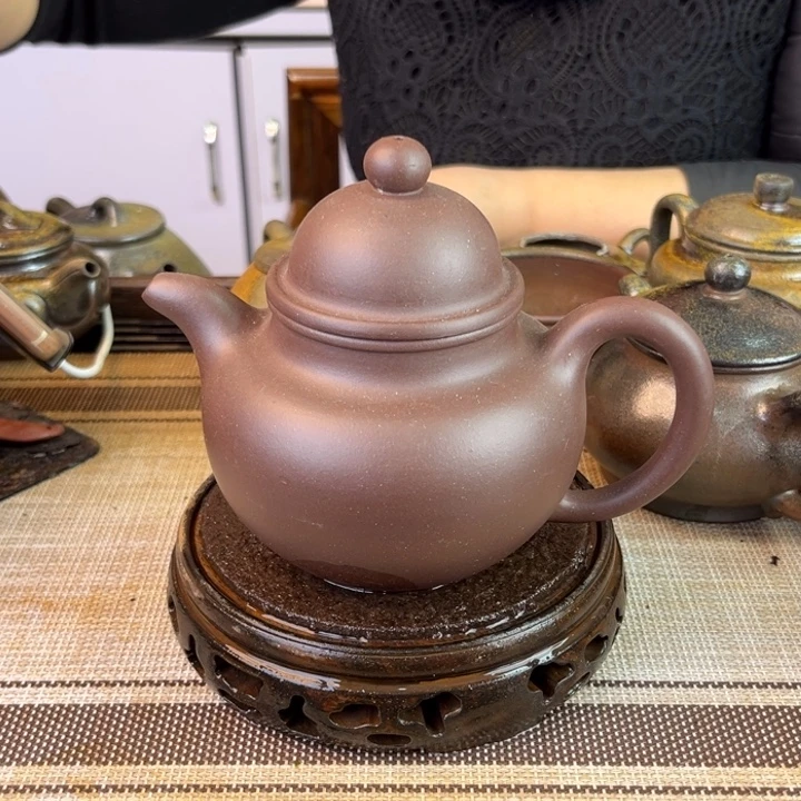 茶壶紫砂老紫泥450cc