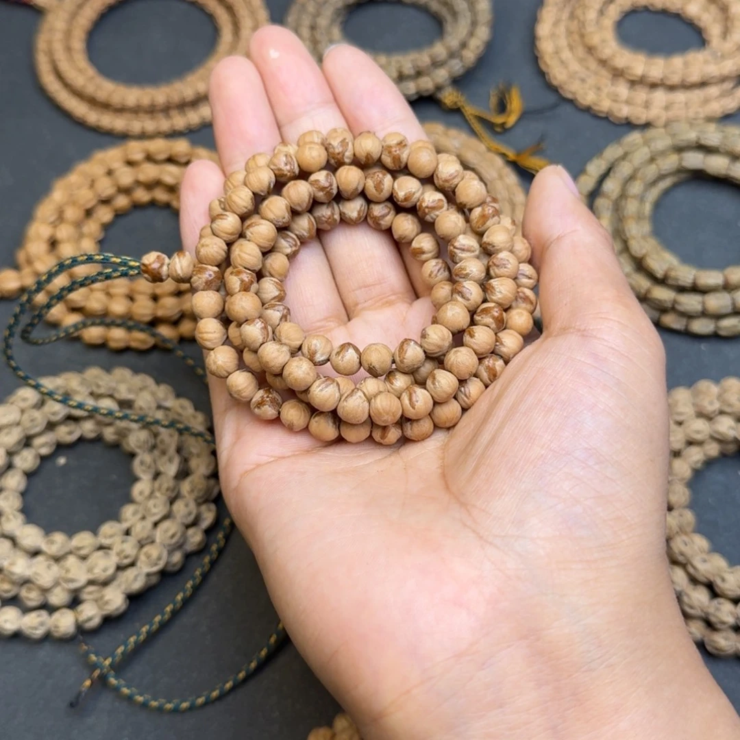 柏香籽/百香籽吊坠三花红牙横打