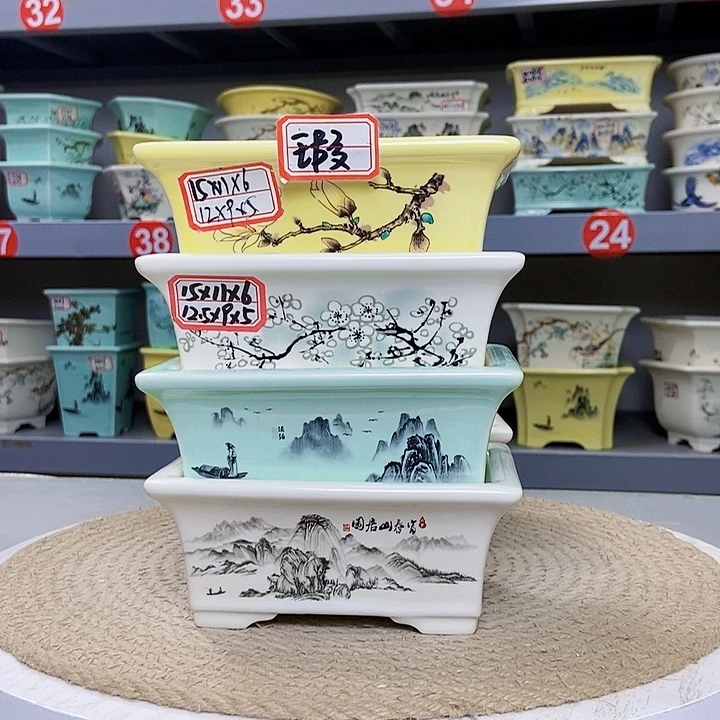 紫砂花瓶紫砂花盆
