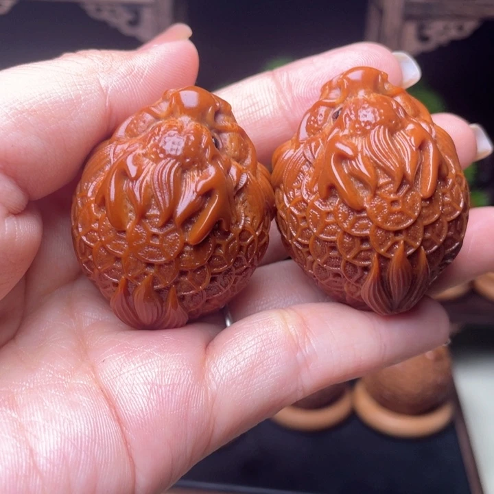 吊坠橄榄核金币龙龟3.5手球