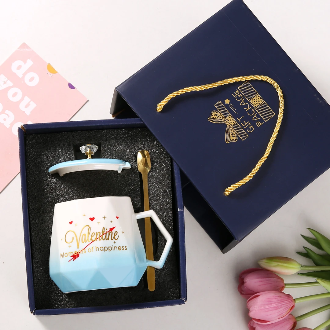 教师节陶瓷杯毕业季送恩师高档实用礼盒装生日礼品马克杯节日水杯