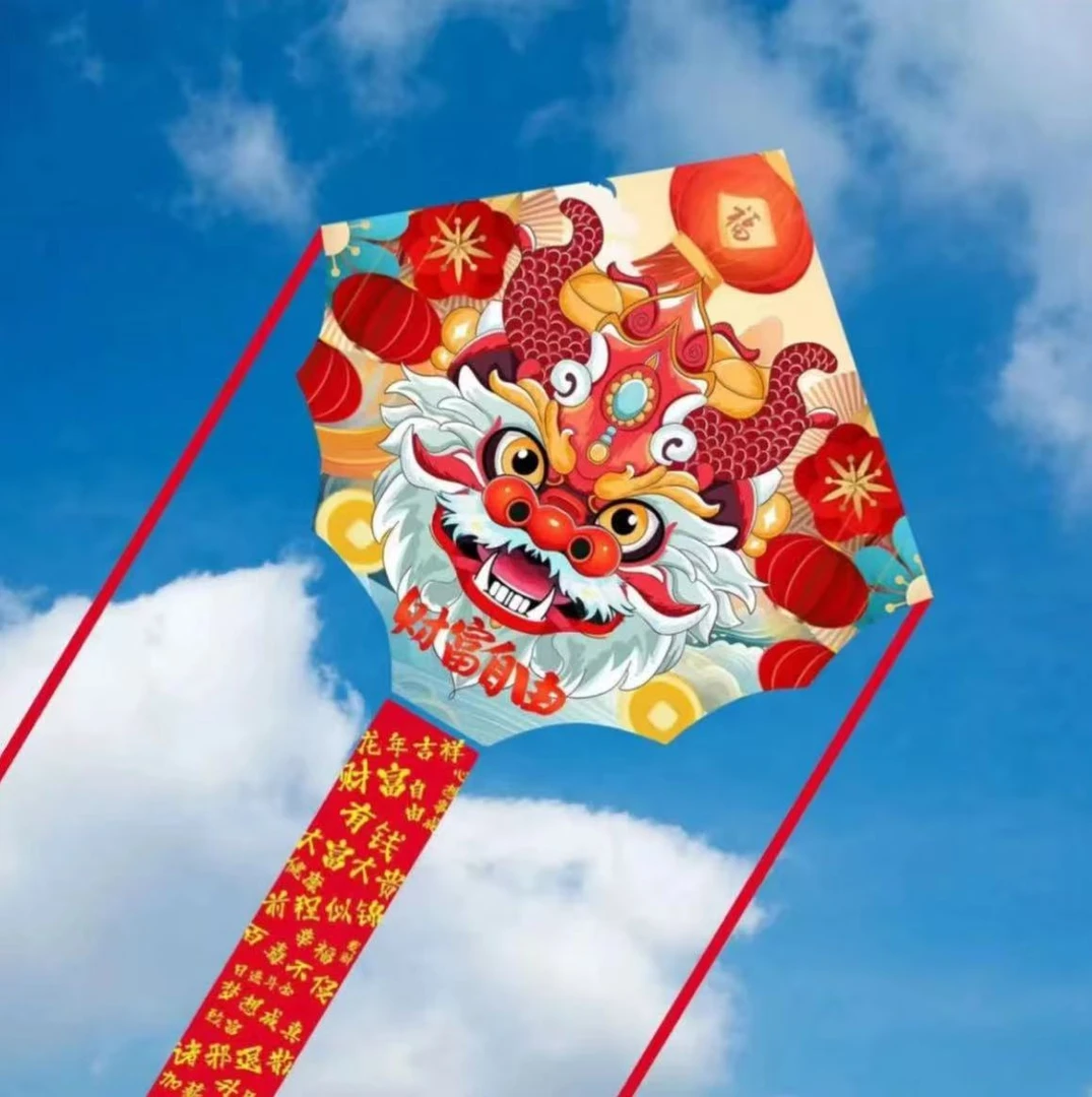 中国龙风筝2025新款国潮网红微风易飞成大人专用高档线轮财富自由