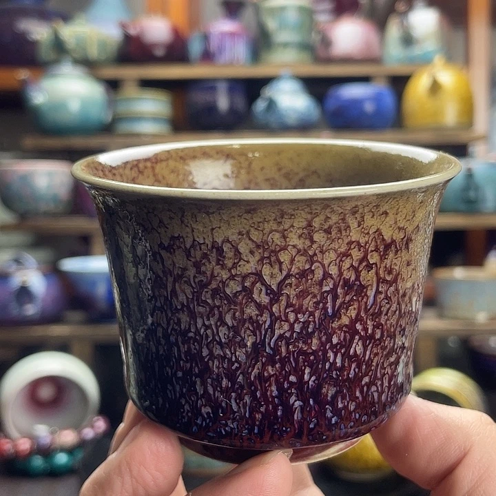 杯子瓷鸡油黄主人杯