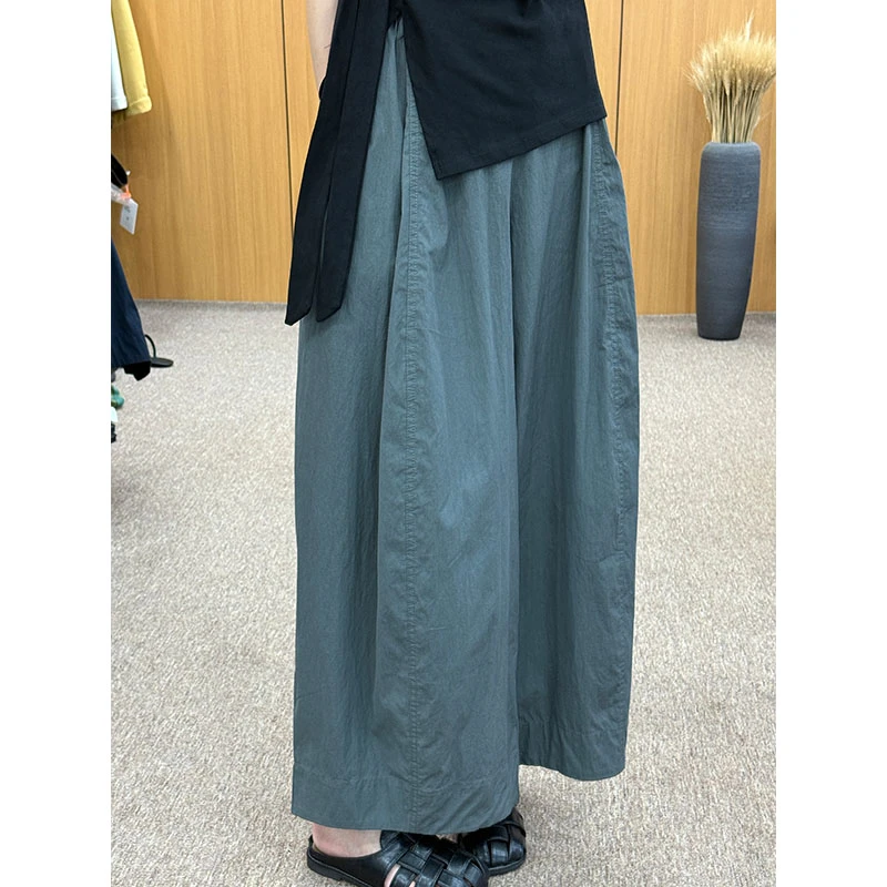 微胖妹妹mm松紧休闲丑萌超薄防蚊夏季韩版老钱风松弛感女装