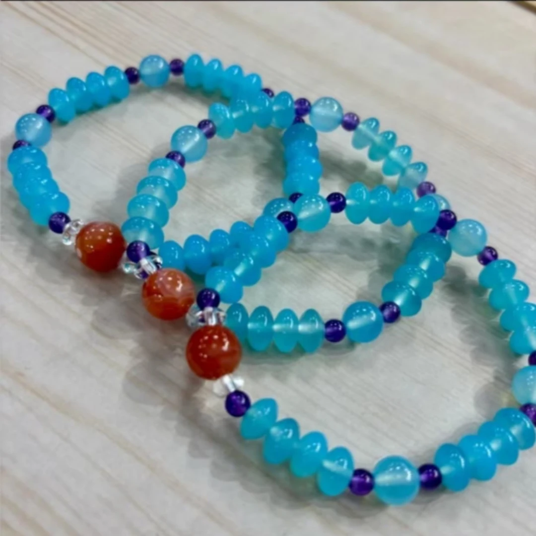 【拾晶轩】天然玛瑙单圈手链 多样性发一件 BB079