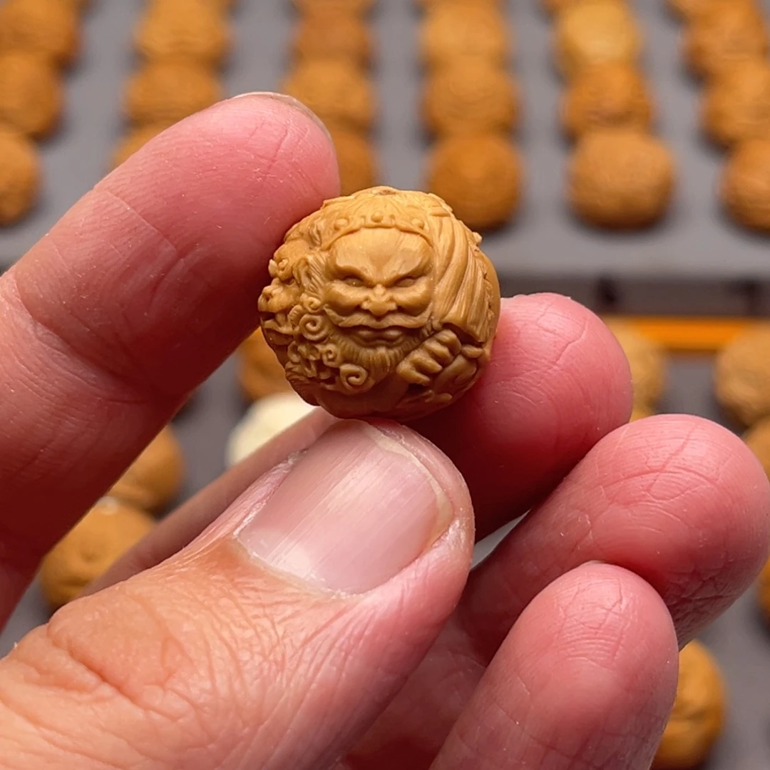 猴头核桃吊坠胖*财宝天王