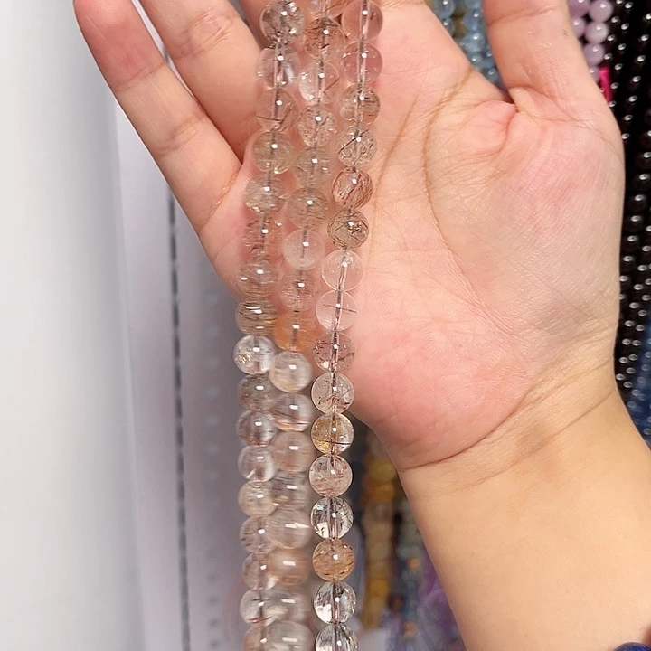 玛瑙/玉髓手链合金双A黑金超8