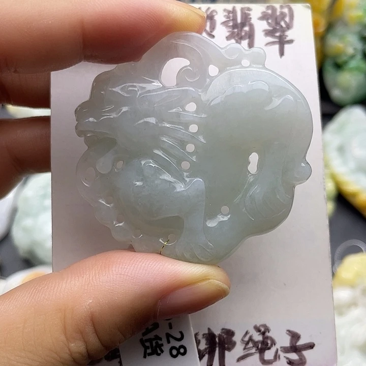 颈饰未镶嵌翡翠天然翡翠